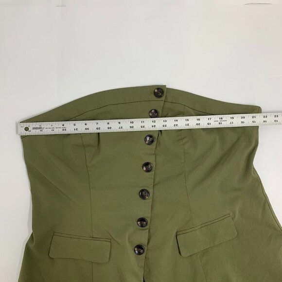 City Chic Women's Trendy Asymmetrical‎ Buttoned Corset Top Size 22 - Picture 12 of 14